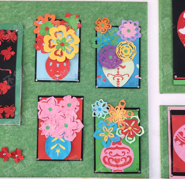 幼儿园漂亮的剪纸作品展示图片