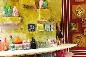 幼儿园文艺范儿美工室整体环创图片8张