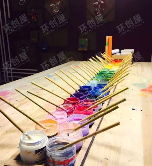 幼儿园文艺范儿美工室整体环创图片