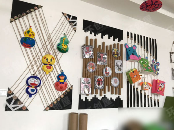 幼儿园中国风整体环创图片