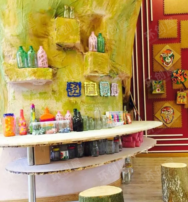 幼儿园文艺范儿美工室整体环创图片