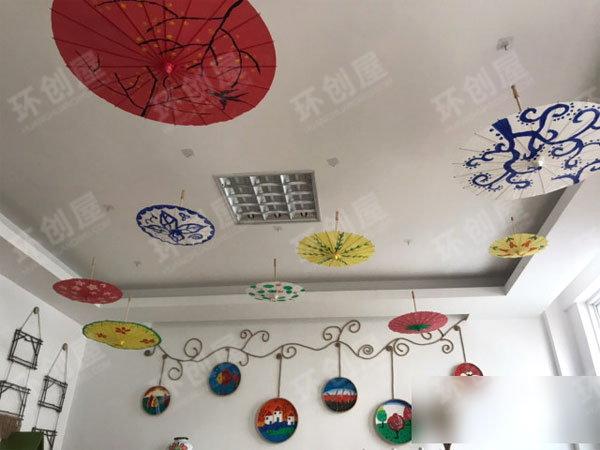 幼儿园中国风整体环创图片