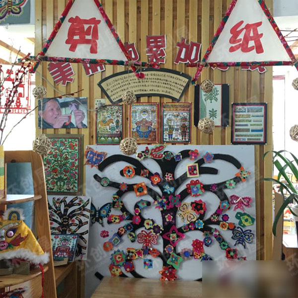 幼儿园民间艺术整体环创图片