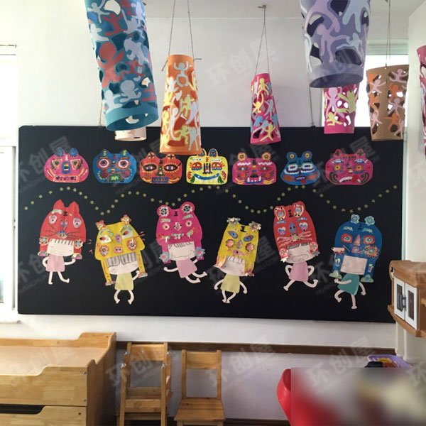 幼儿园民间艺术整体环创图片