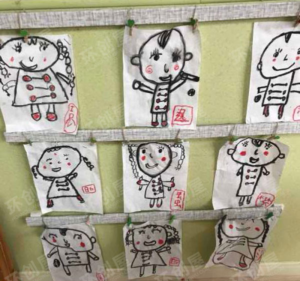 幼儿园我是中国人之美工区图片