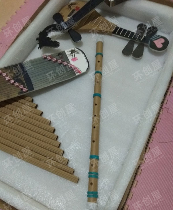 幼儿园表演区旧物利用乐器集合图片
