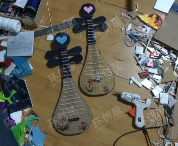 幼儿园表演区旧物利用乐器集合图片