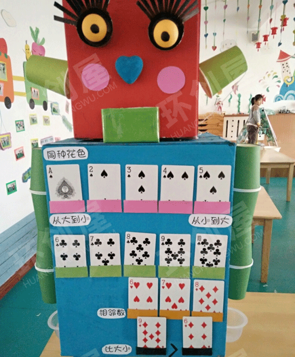 幼儿园益智区环创玩转机器人图片