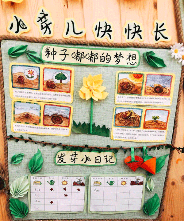 幼儿园互动式主题墙芽芽乐图片