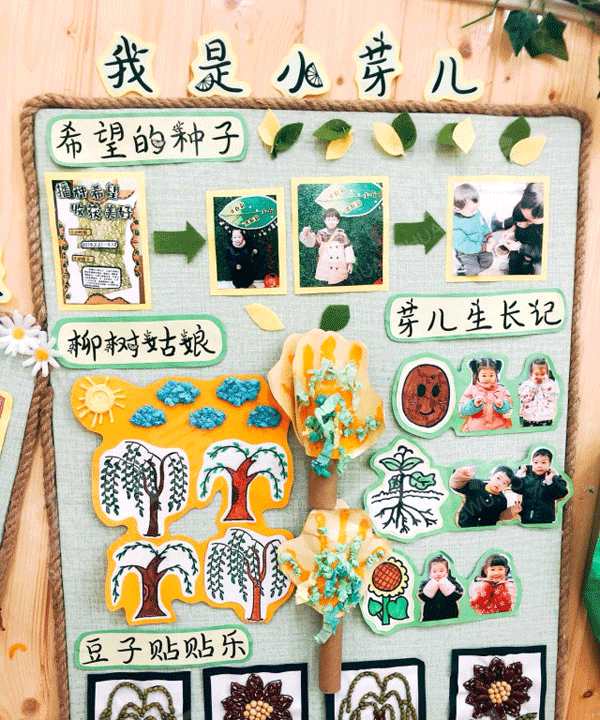 幼儿园互动式主题墙芽芽乐图片