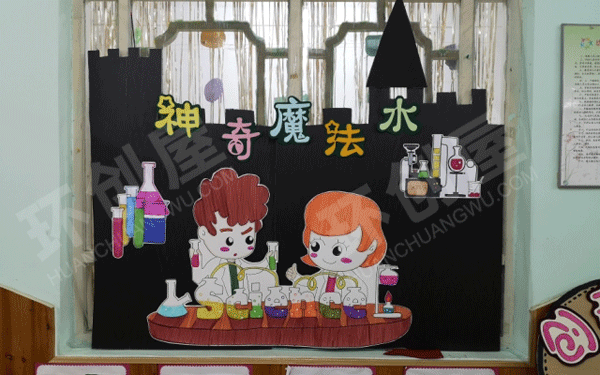 幼儿园科技环创门窗布置图片