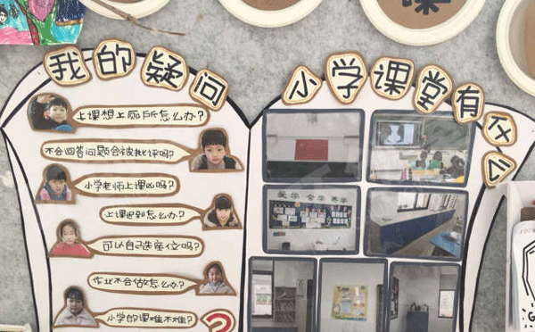 幼儿园走向小学系列走廊环创图片