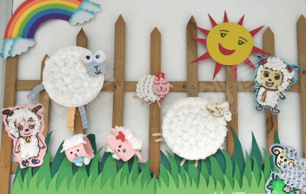 幼儿园走廊环创疯狂动物城图片