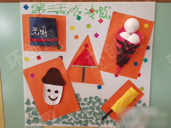幼儿园走廊环创好饿好饿的毛毛虫图片
