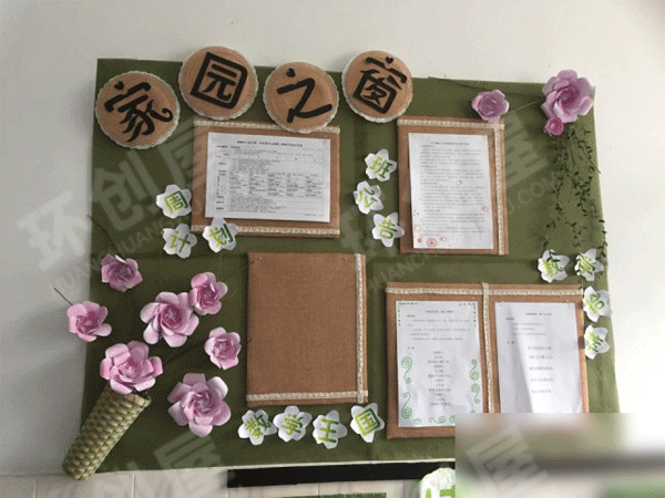 幼儿园家园联系栏花儿布置图片