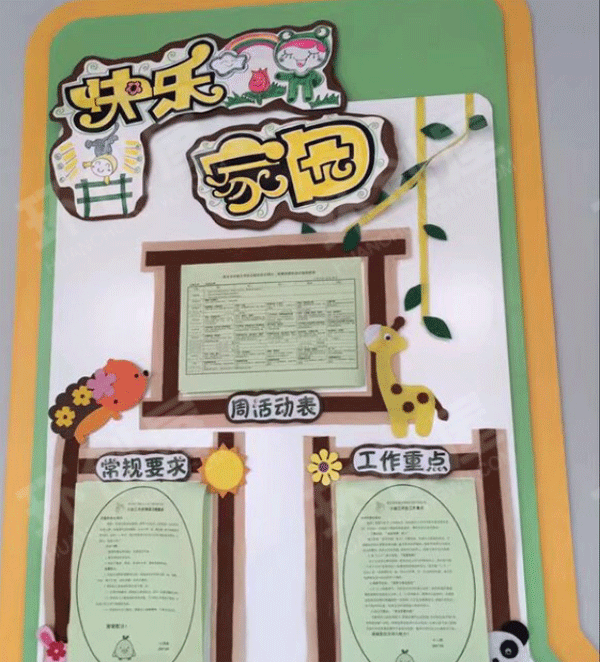 幼儿园家长园地环创图片