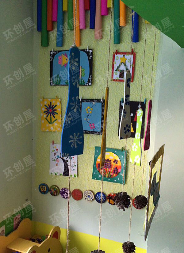 幼儿园海绵纸画作作品展示图片