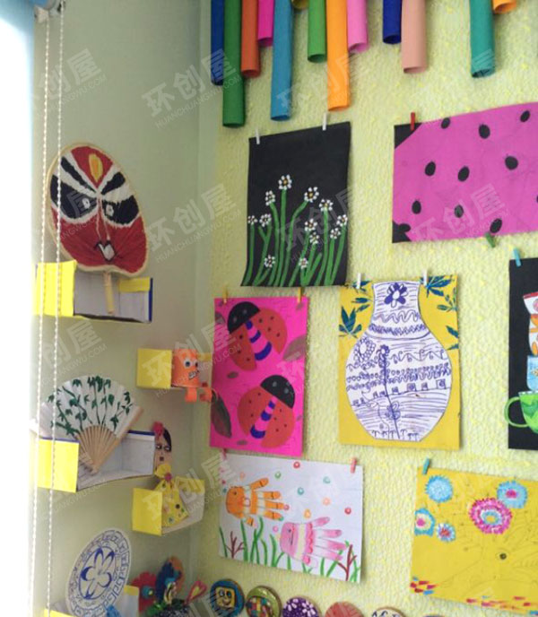 幼儿园海绵纸画作作品展示图片