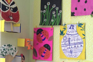幼儿园海绵纸画作作品展示图片6张