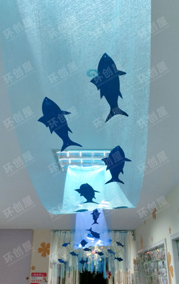 幼儿园整体环创夏天的海洋图片