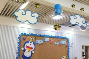 幼儿园整体环创多啦A梦为主题图片3张