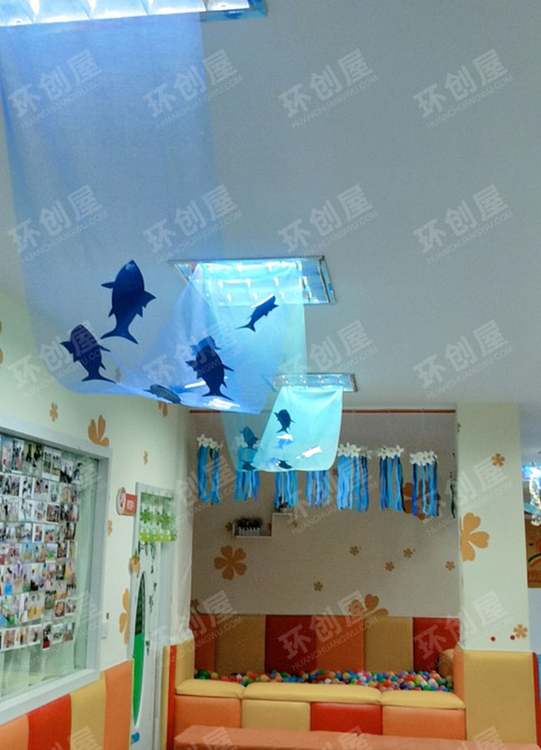 幼儿园整体环创夏天的海洋图片