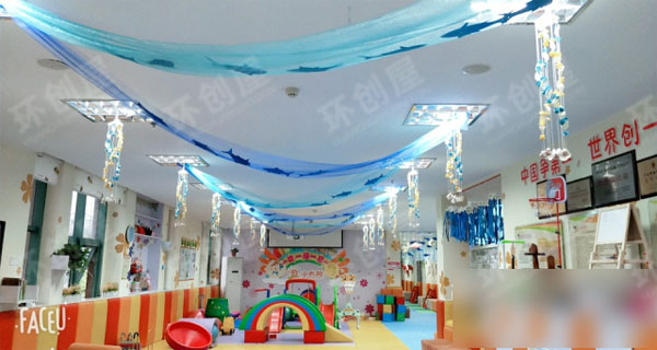 幼儿园整体环创夏天的海洋图片