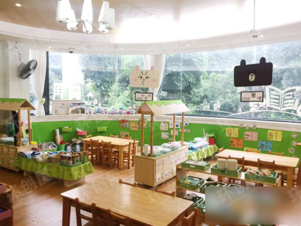 幼儿园整体环创LINE主题风格教室图片