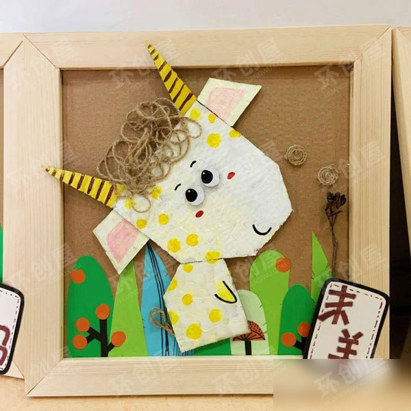 幼儿园作品展示趣味十二生肖图片