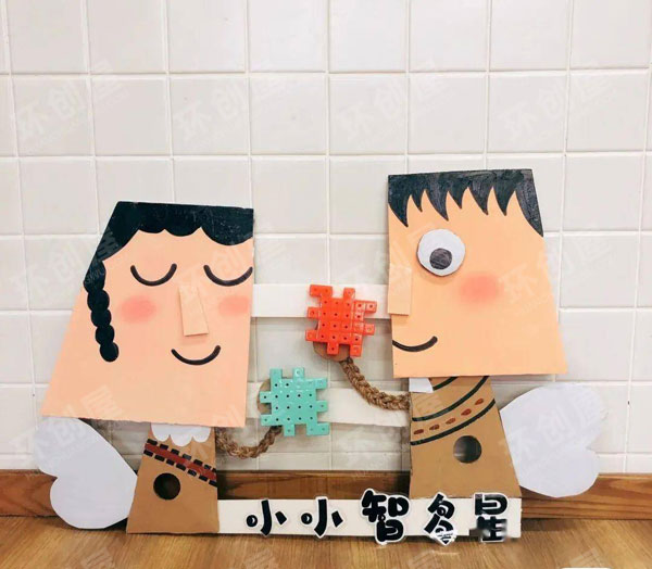 幼儿园美工制作卡通人物小小标识语图片