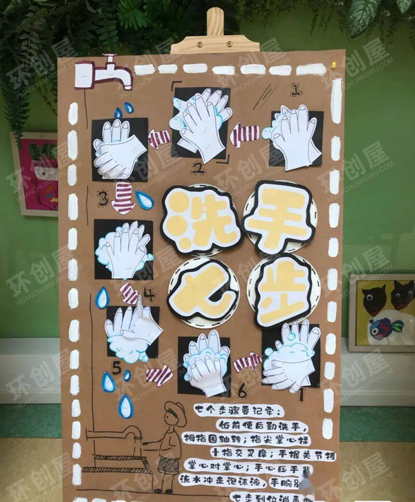 幼儿园走廊展板疫情系列晨检主题图片