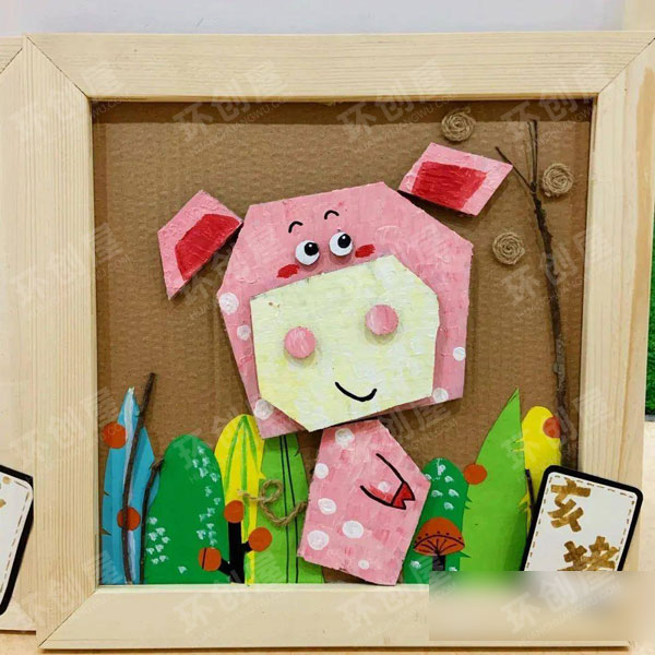 幼儿园作品展示趣味十二生肖图片