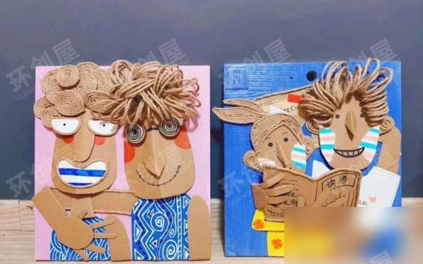 幼儿园美工区麻绳小创意图片