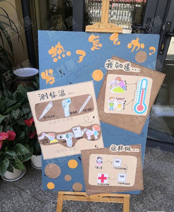 幼儿园走廊展板疫情系列主题图片