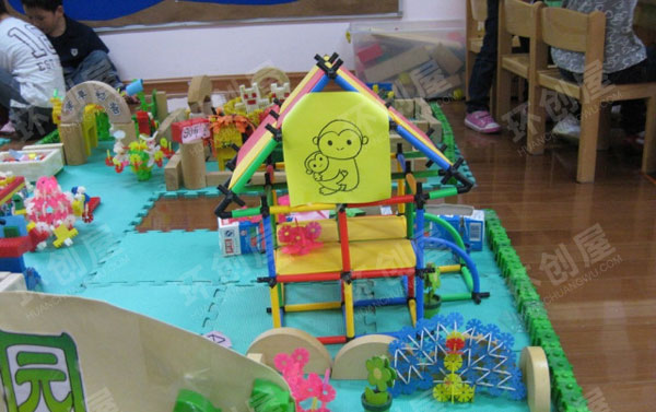 幼儿园建构区动物园图片