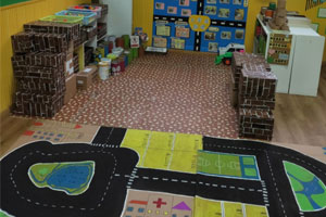 幼儿园建构区马路图片9张