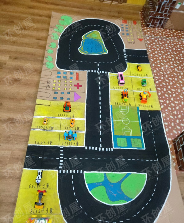 幼儿园建构区马路图片