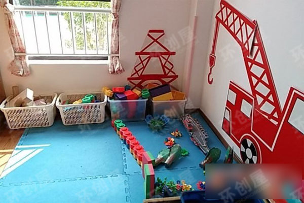 幼儿园建构区小小建筑师图片