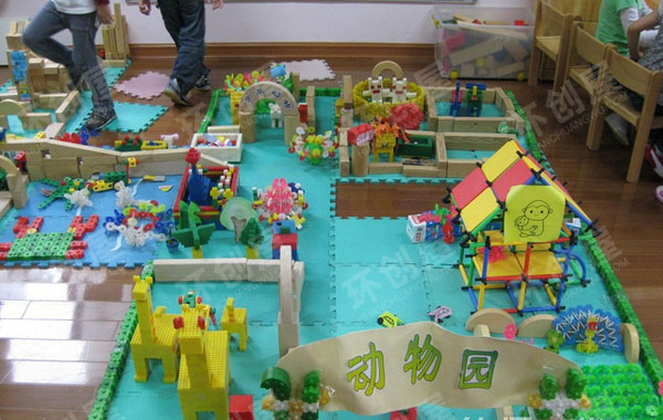 幼儿园建构区动物园图片