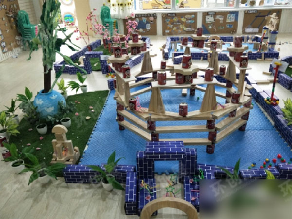 幼儿园建构区大型建构场设计布置图片