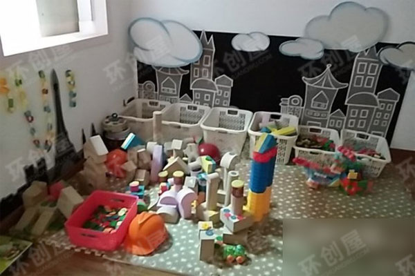 幼儿园建构区小小建筑师图片