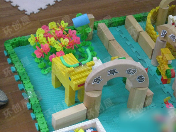 幼儿园建构区动物园图片