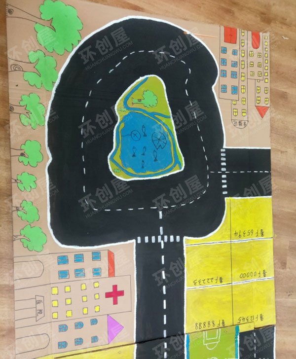 幼儿园建构区马路图片