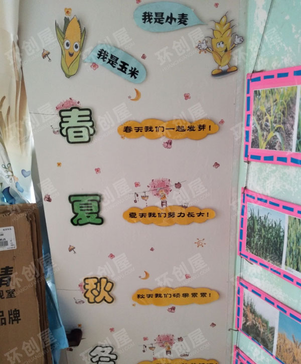 幼儿园科学区认识植物墙面图片