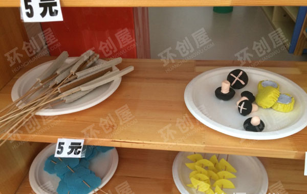 幼儿园角色区小吃一条街图片