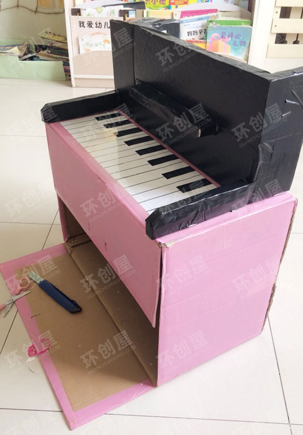 幼儿园表演区自制音乐器材图片