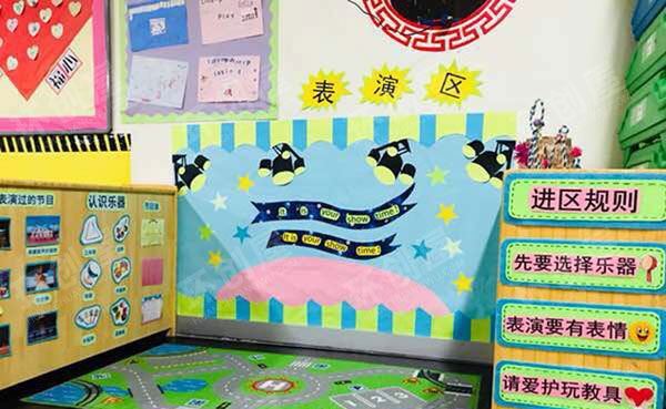幼儿园表演区各种乐器图片