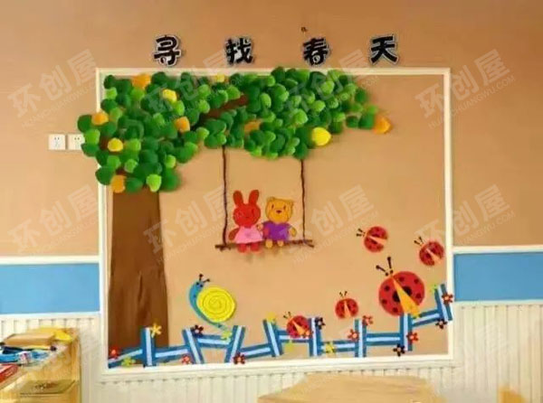 幼儿园美丽的春天主题墙图片