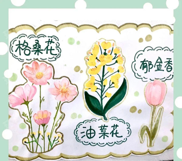 幼儿园我和春天有个约会主题墙图片
