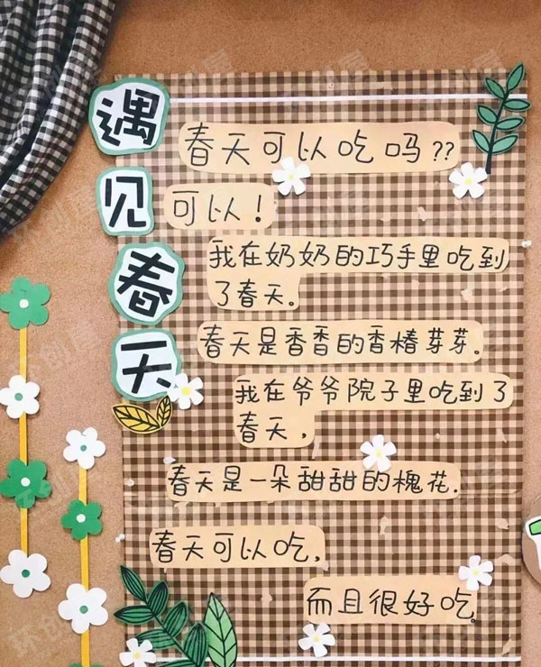 幼儿园家园联系栏春天来了图片